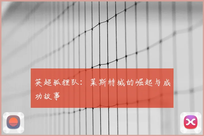 英超狐狸队：莱斯特城的崛起与成功故事